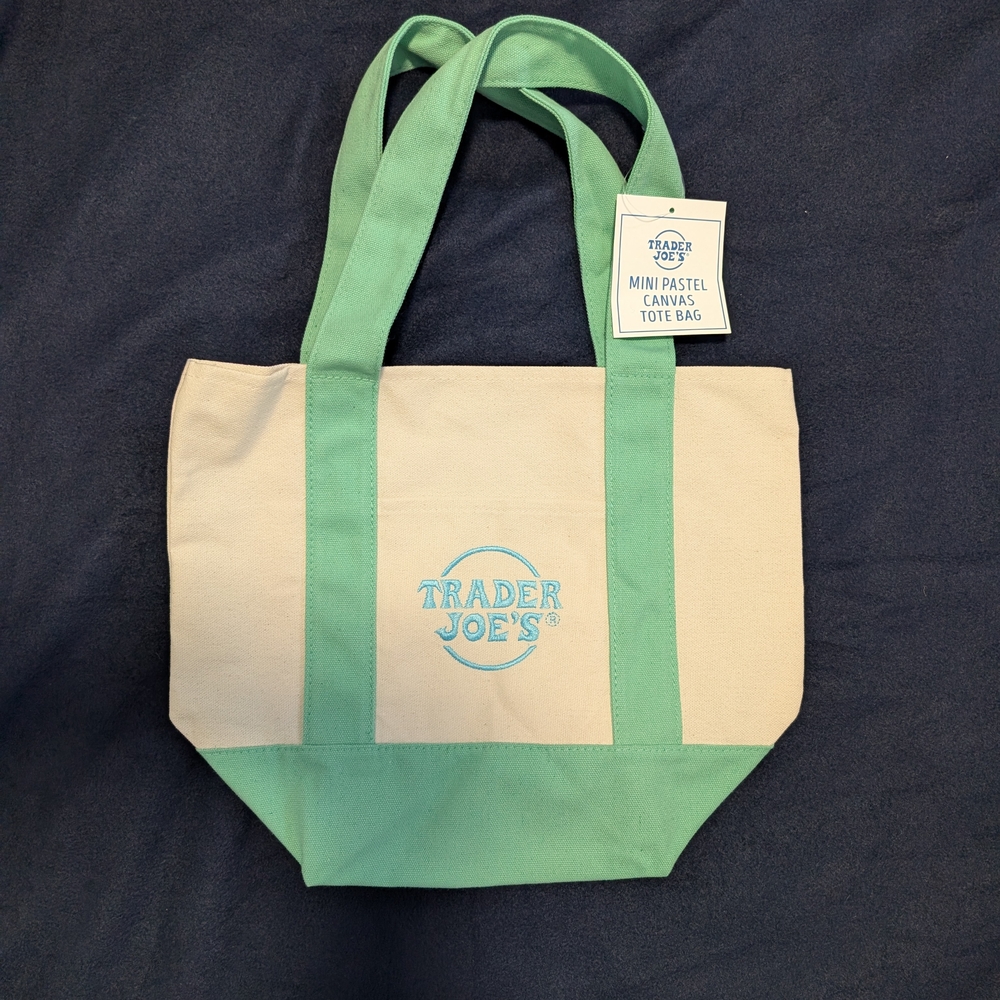 Trader Joe's Mini Canvas Tote Bag